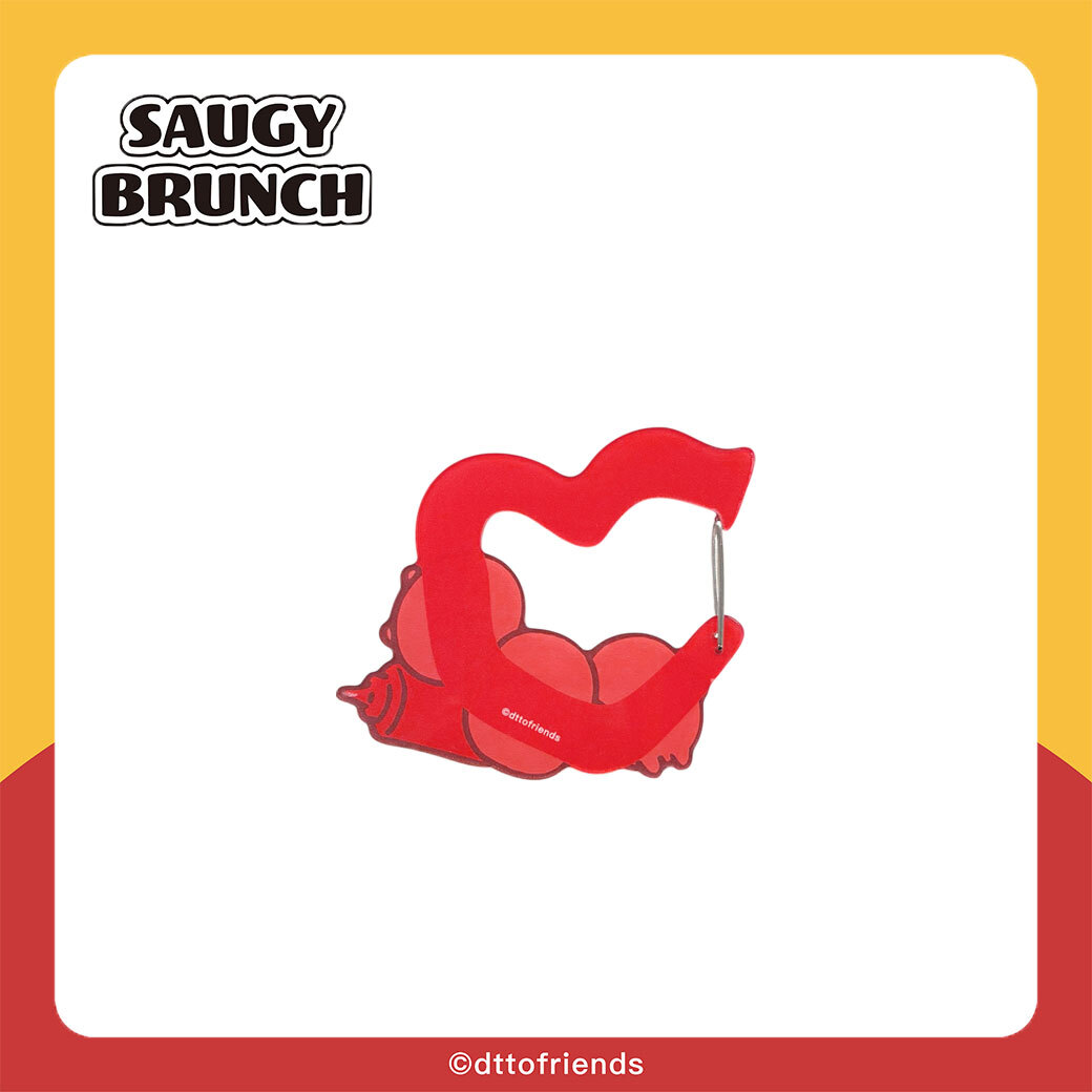 dtto friends-saugy brunch系列-壓克力登山扣-小肉豆