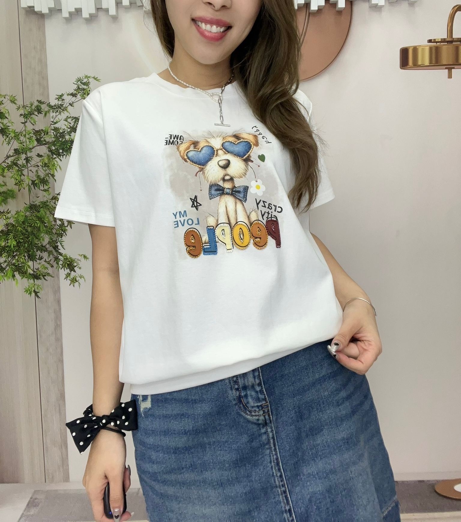 Ma牌子狗仔圖案top ～160T