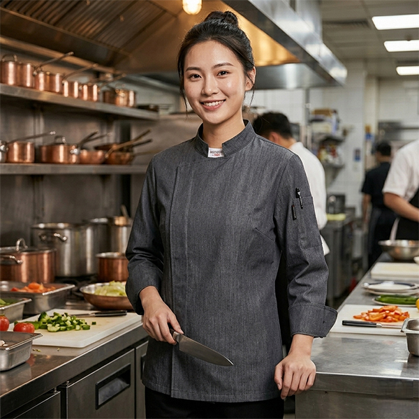 四季通用職人廚師工作服