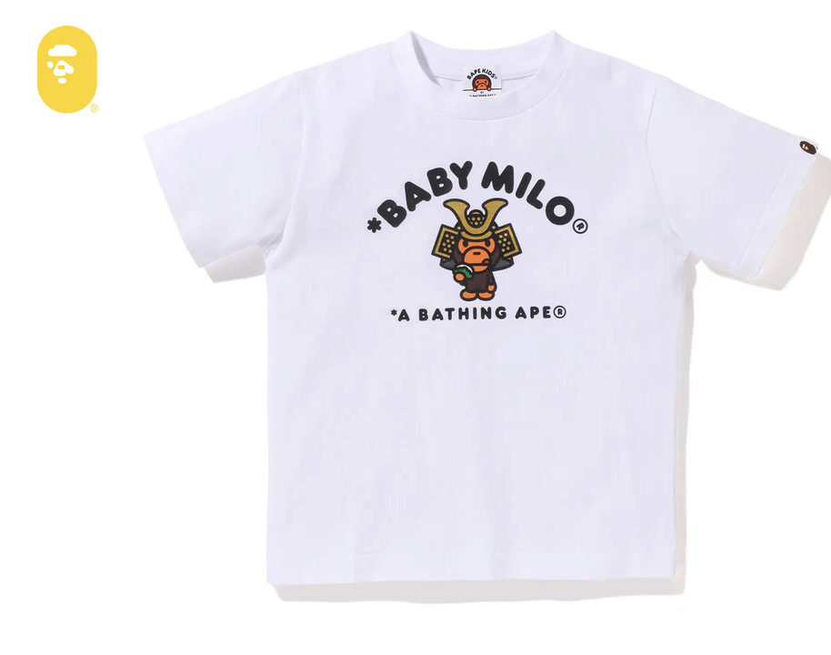【BAPE童裝】0425 發售KABUTO BABY MILO COLLEGE TEE
