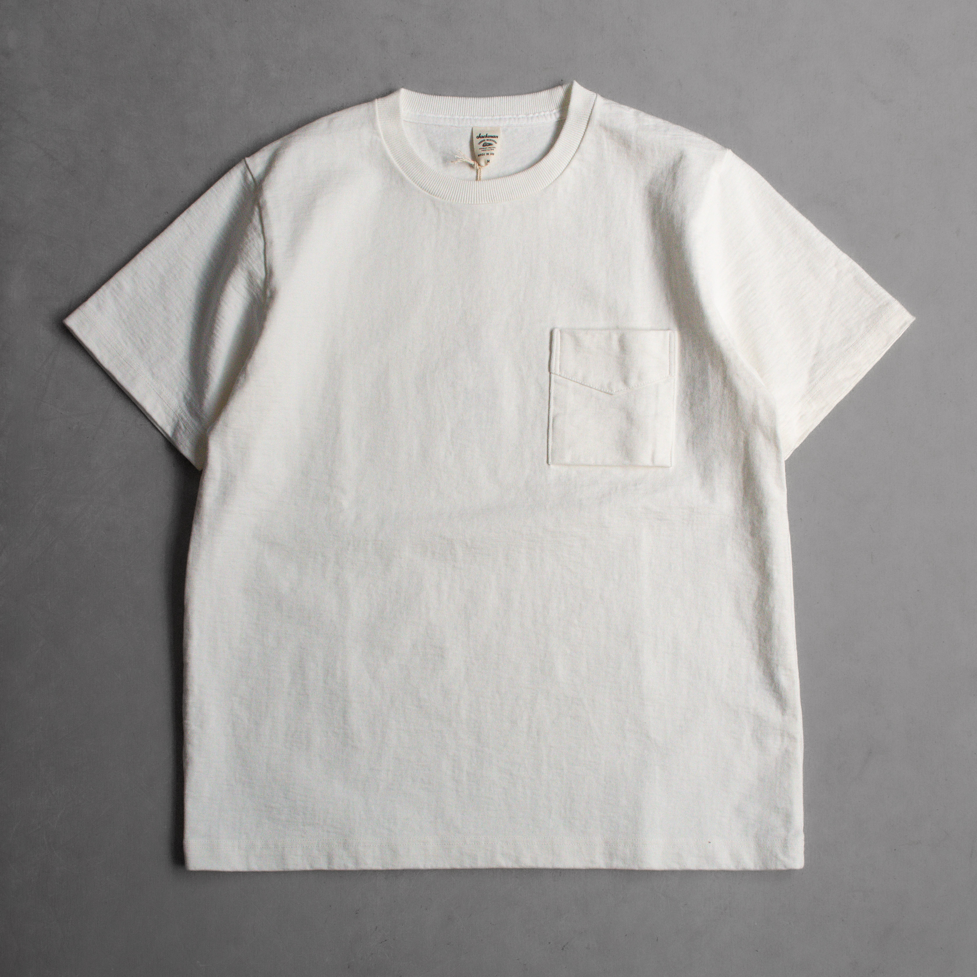 JACKMAN DOTSUME POCKET T-SHIRT 日本製 圓領 厚磅 短袖 口袋 T恤 三色