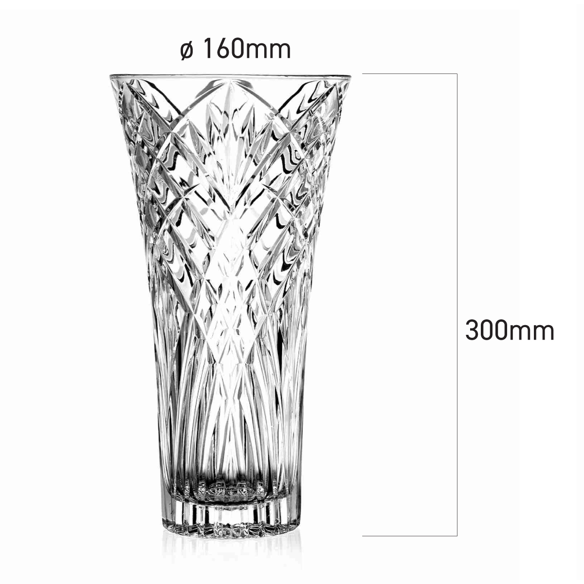 意大利 RCR Melodia 無鉛水晶花瓶 300