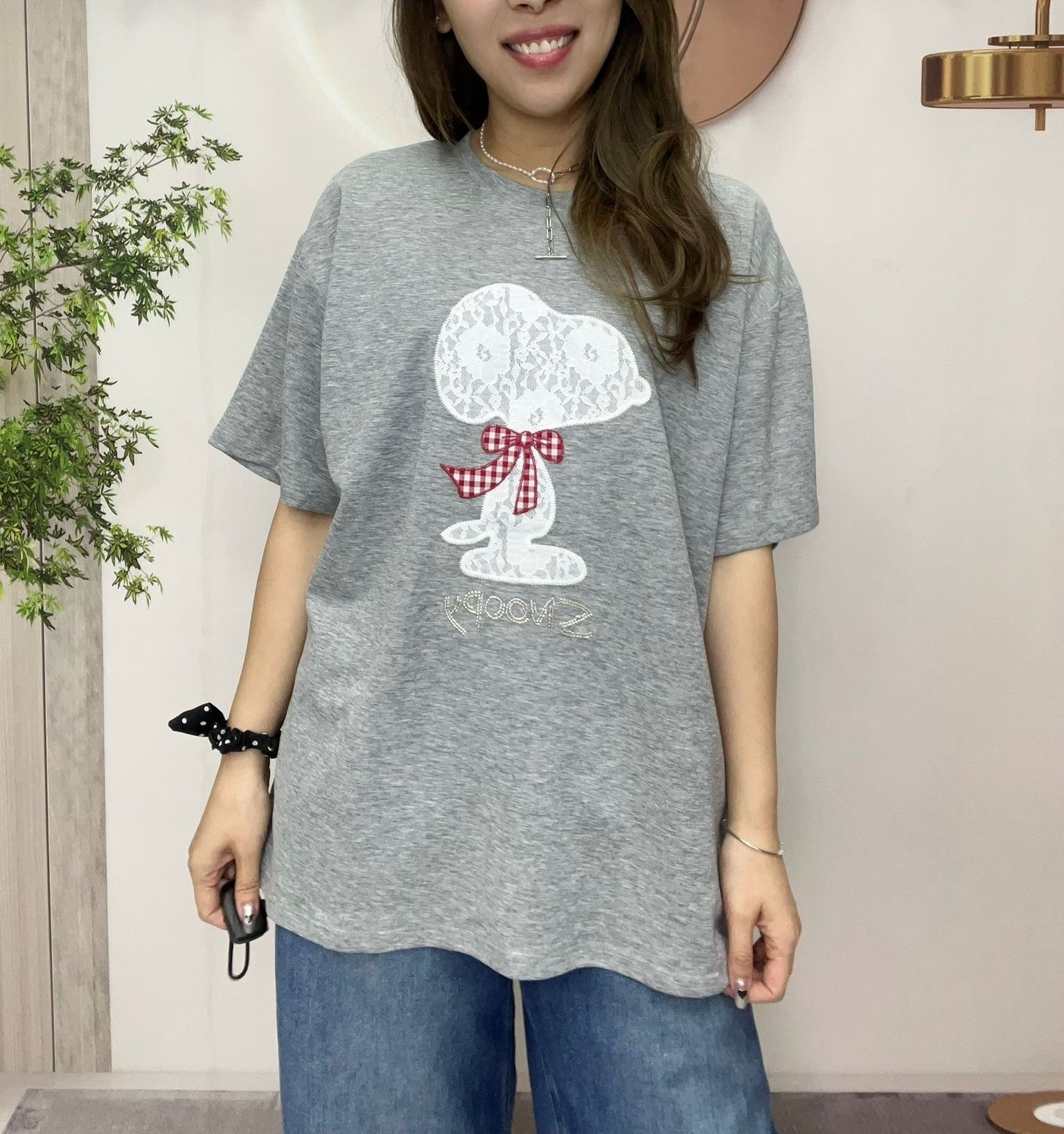 Ma牌子lace公仔圖案top ～160W