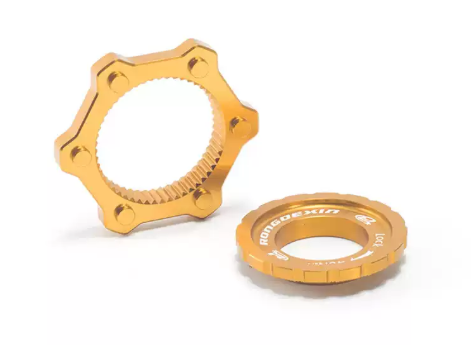 RONGDEXIN 中心鎖轉六孔碟片碼（一隻）/CENTRE LOCK TO 6-BOLT MOUNT ADAP