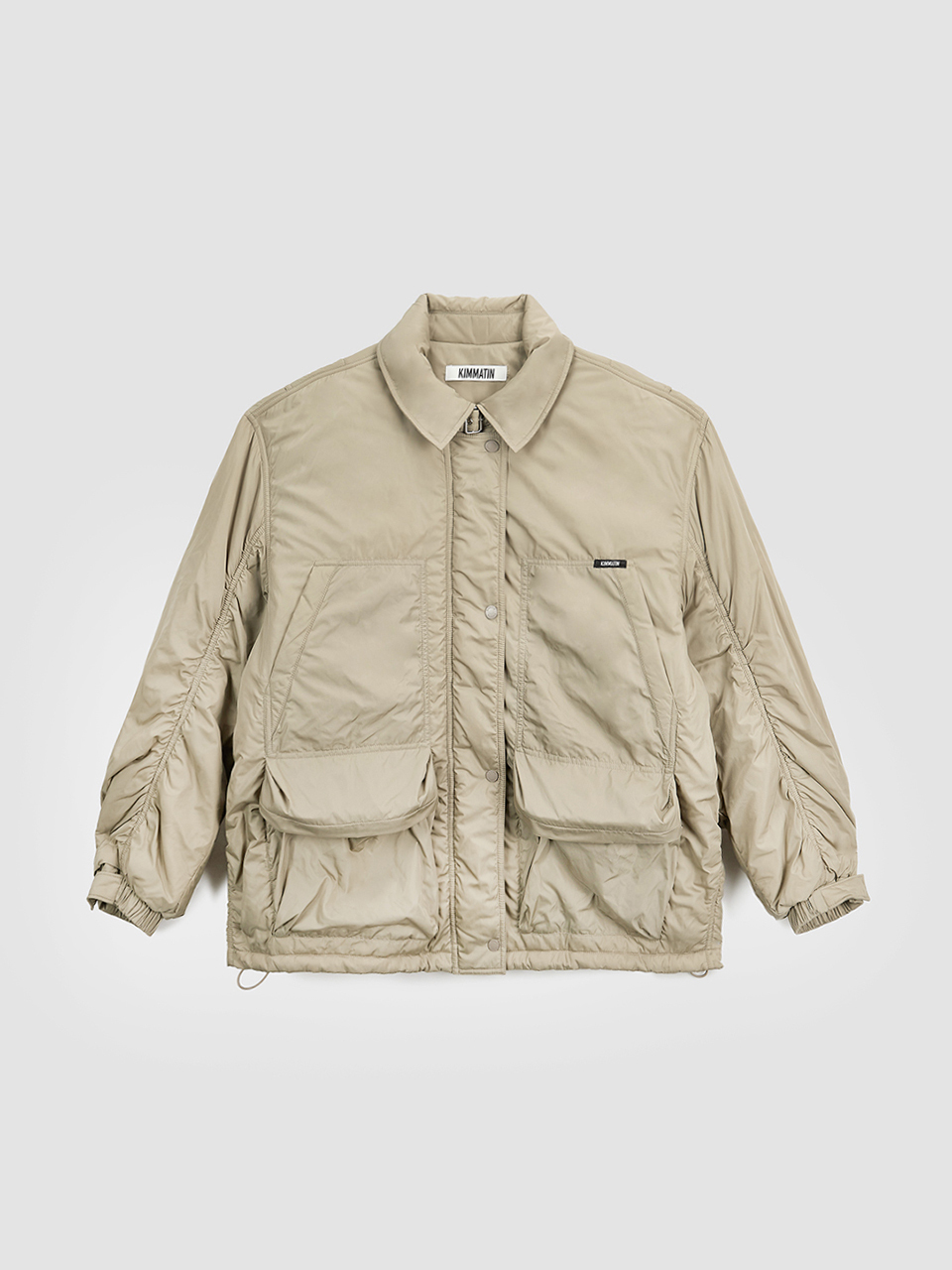 KIMMATIN尼龍鋪棉工裝夾克 淺卡其