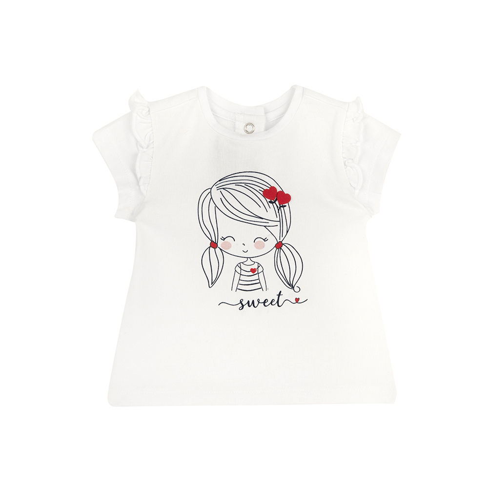 航海故事-小女孩印圖短袖上衣