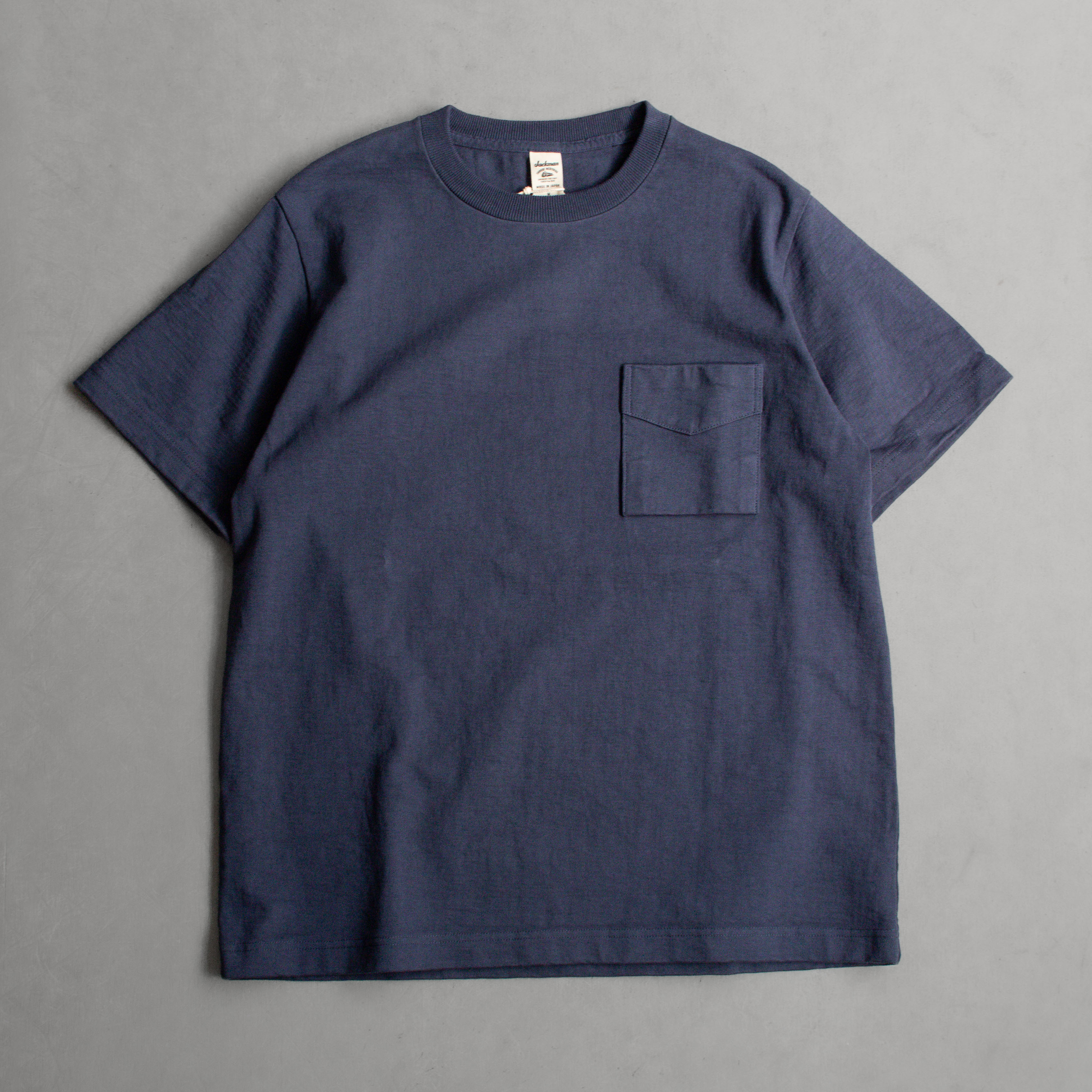 JACKMAN DOTSUME POCKET T-SHIRT 日本製 圓領 厚磅 短袖 口袋 T恤 三色