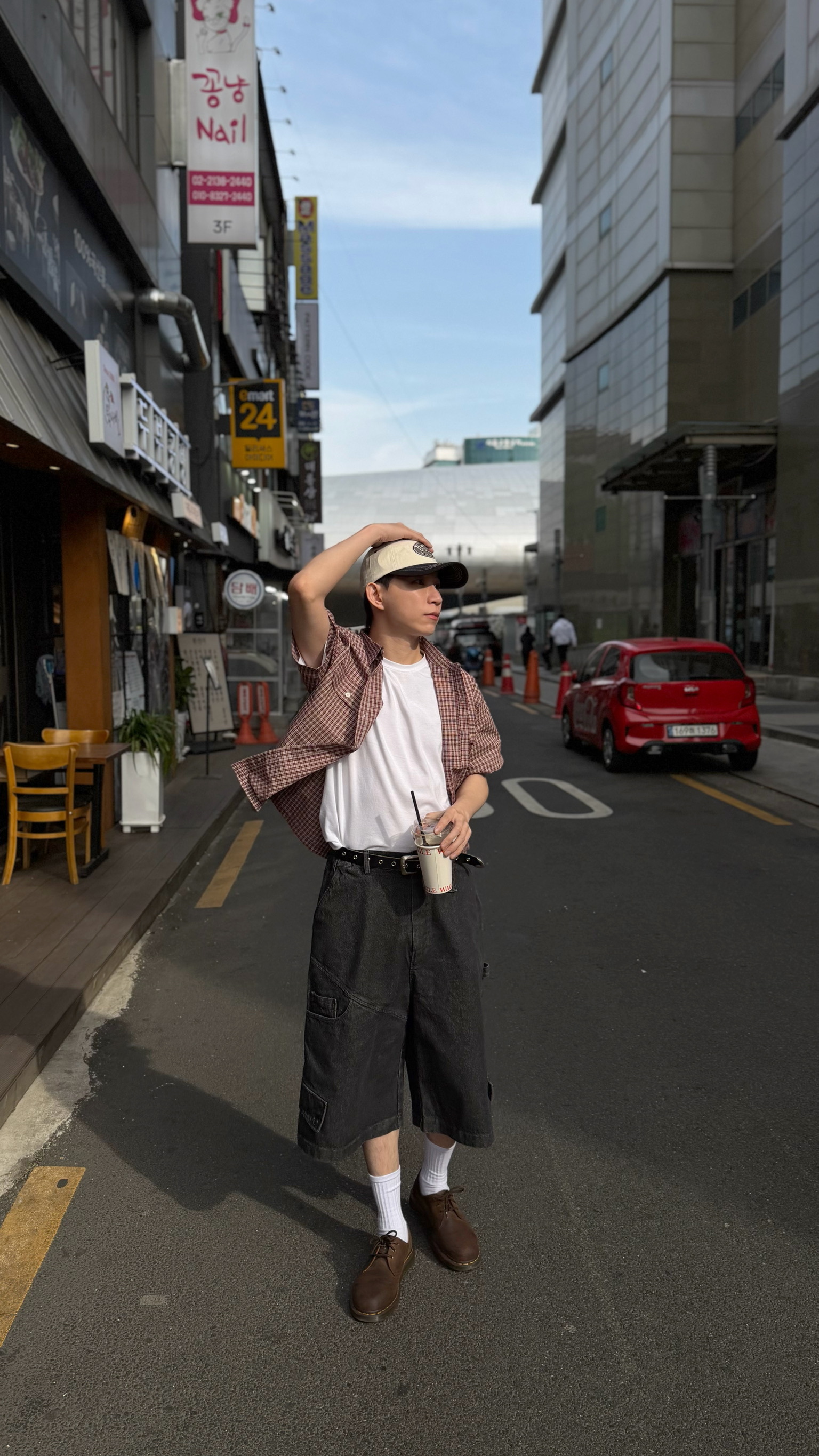 A4 七分街頭牛仔短褲