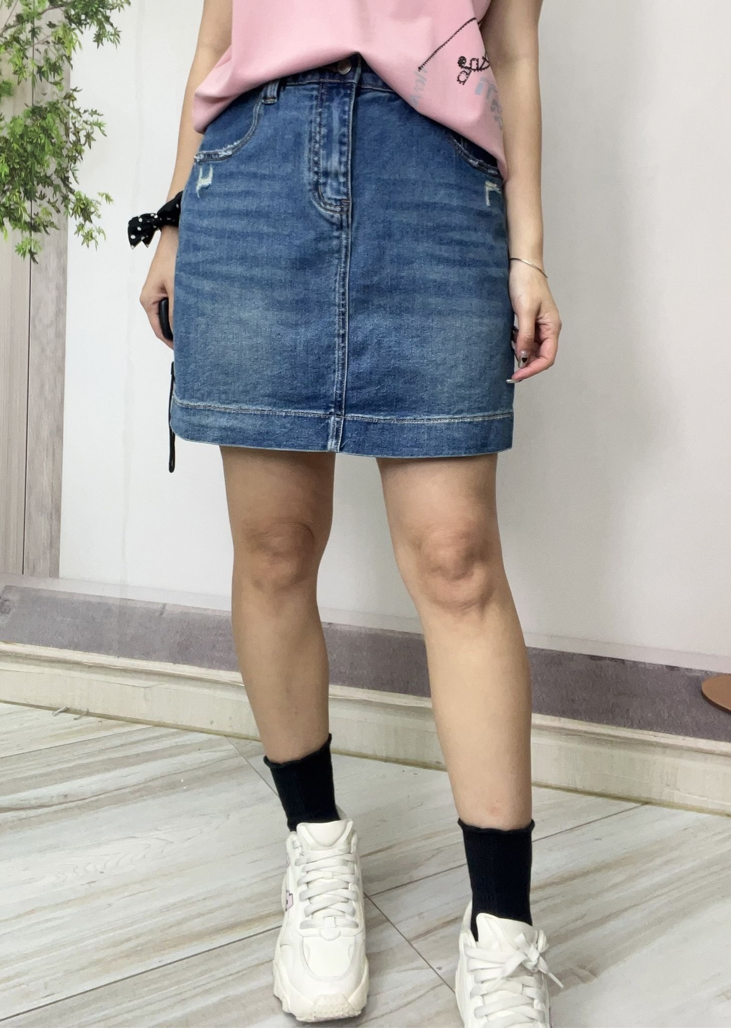 Ma牌子牛仔短裙～160AF