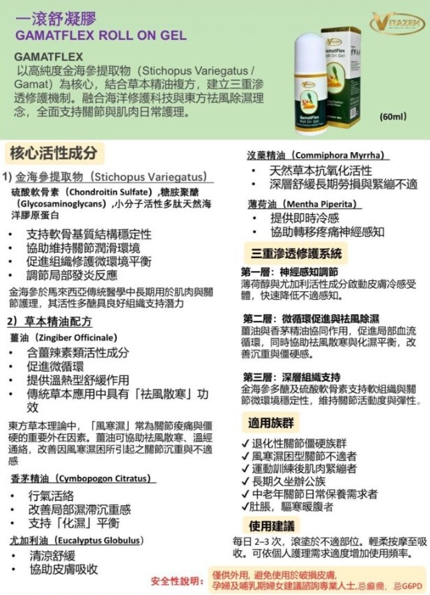 (關鍵字:E1)Vitazen 一滾舒緩露 60ML