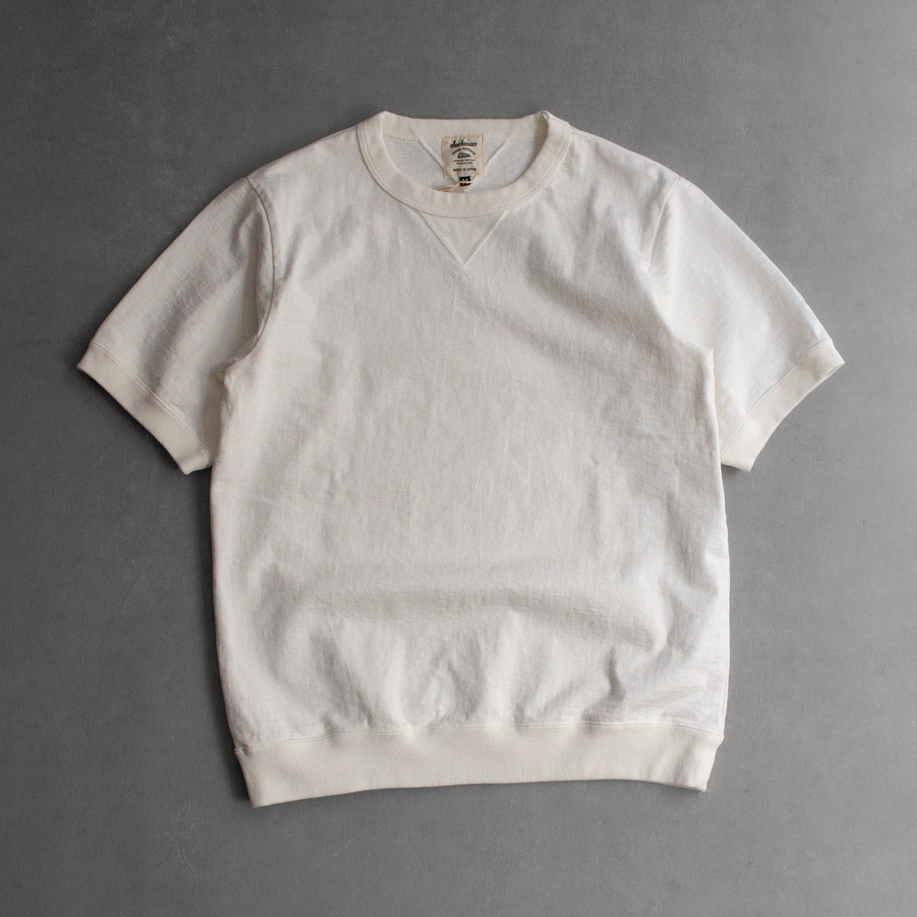 JACKMAN DOTSUME RIB T-SHIRT 日本製 圓領 厚磅 短袖 T恤 三色