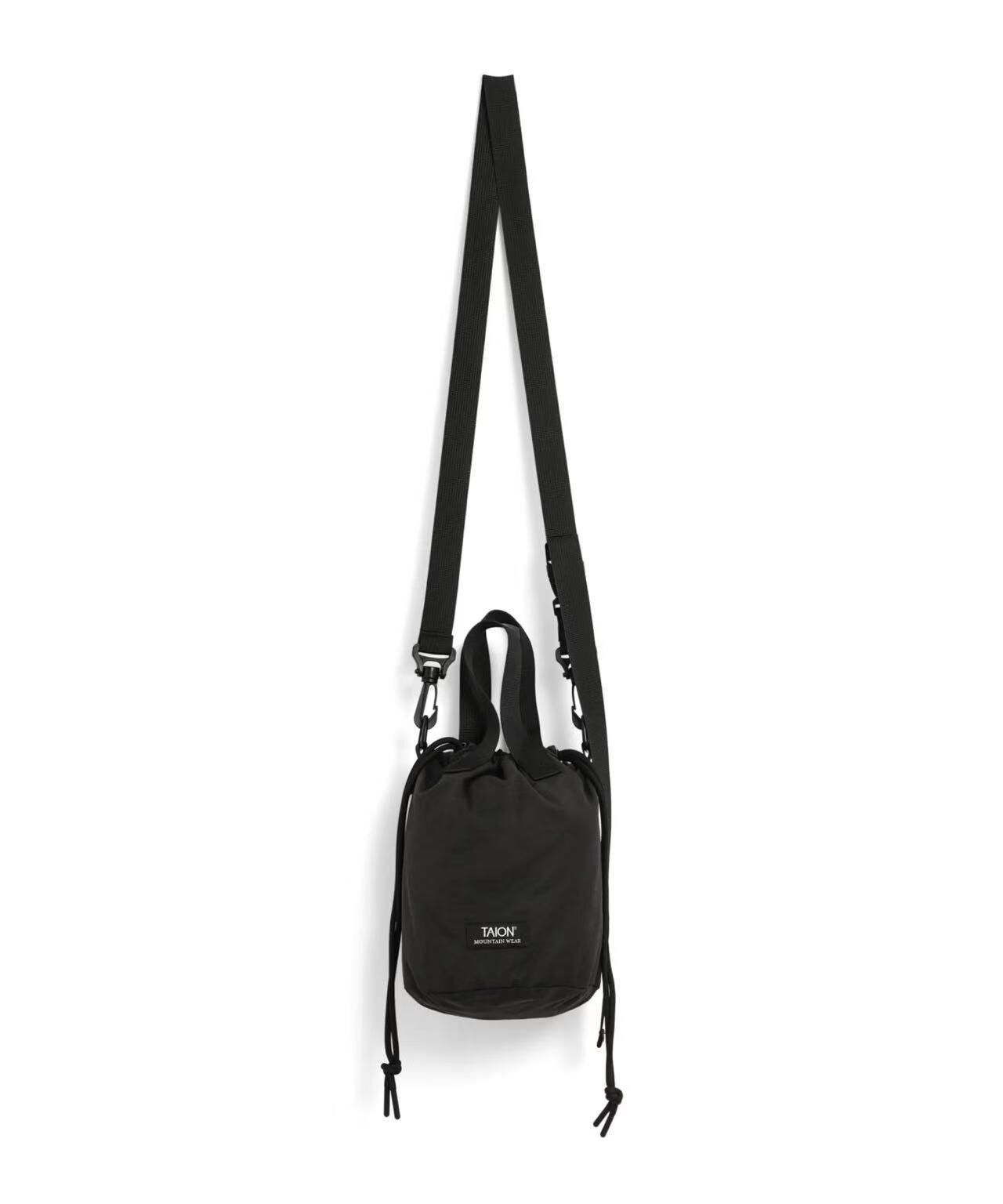 TAION NON DOWN MOUNTAIN BUCKET BAG TAION-DS01MT BLACK