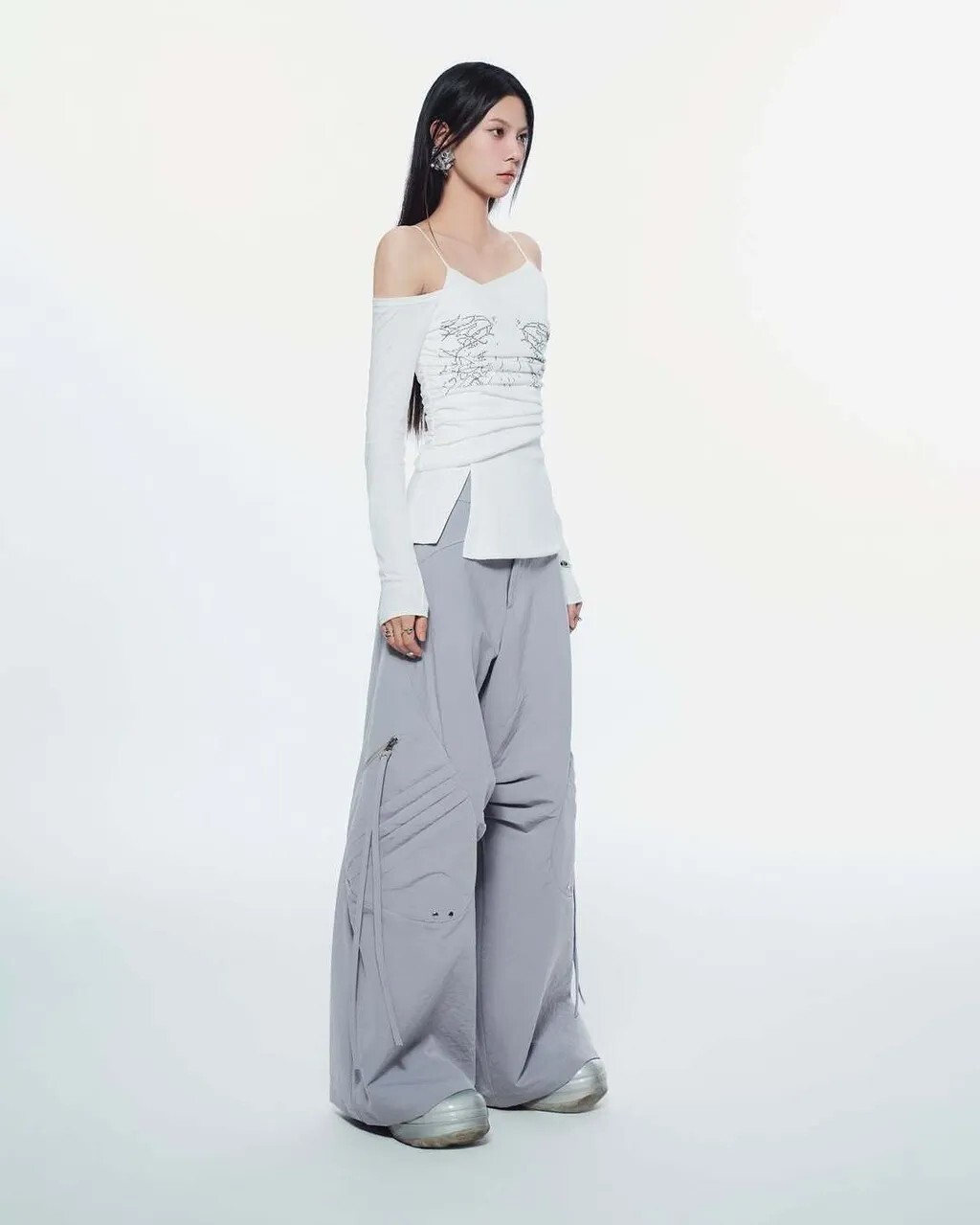BUNNYHILL DEWDROP PANTS 剪裁 闊腿 長褲