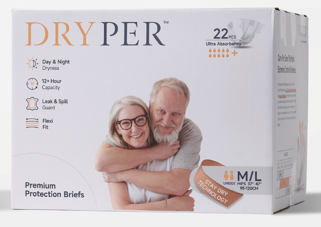 IAP - AD_M【成人紙尿片】美國品牌 Dryper 中碼M 原箱(22包)裝 成人紙尿褲 成人尿片 老人院 院舍 家庭專用 超強力吸收 adult Diapers