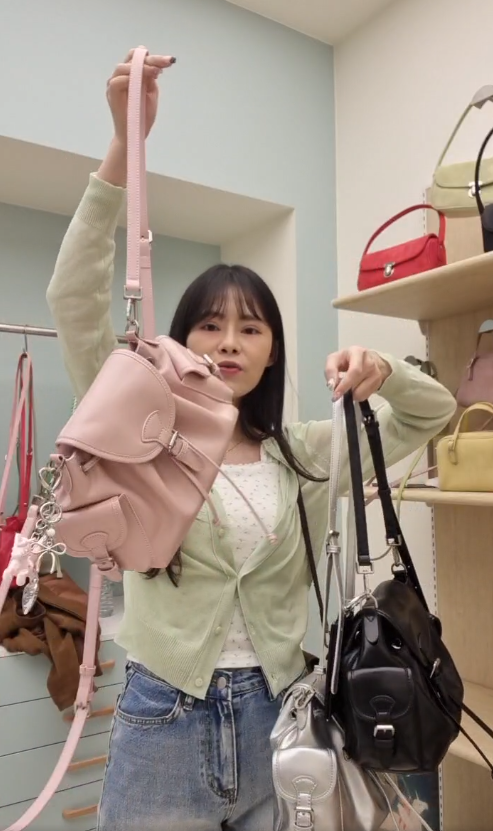 Leonie - 牛皮機車水桶包