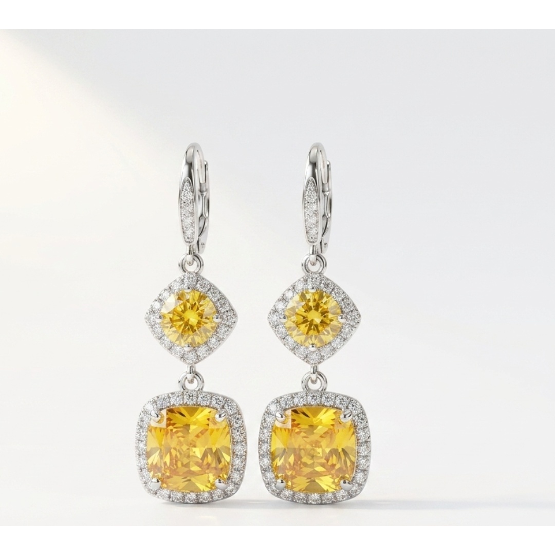 Y093黃色耳釘(A54)