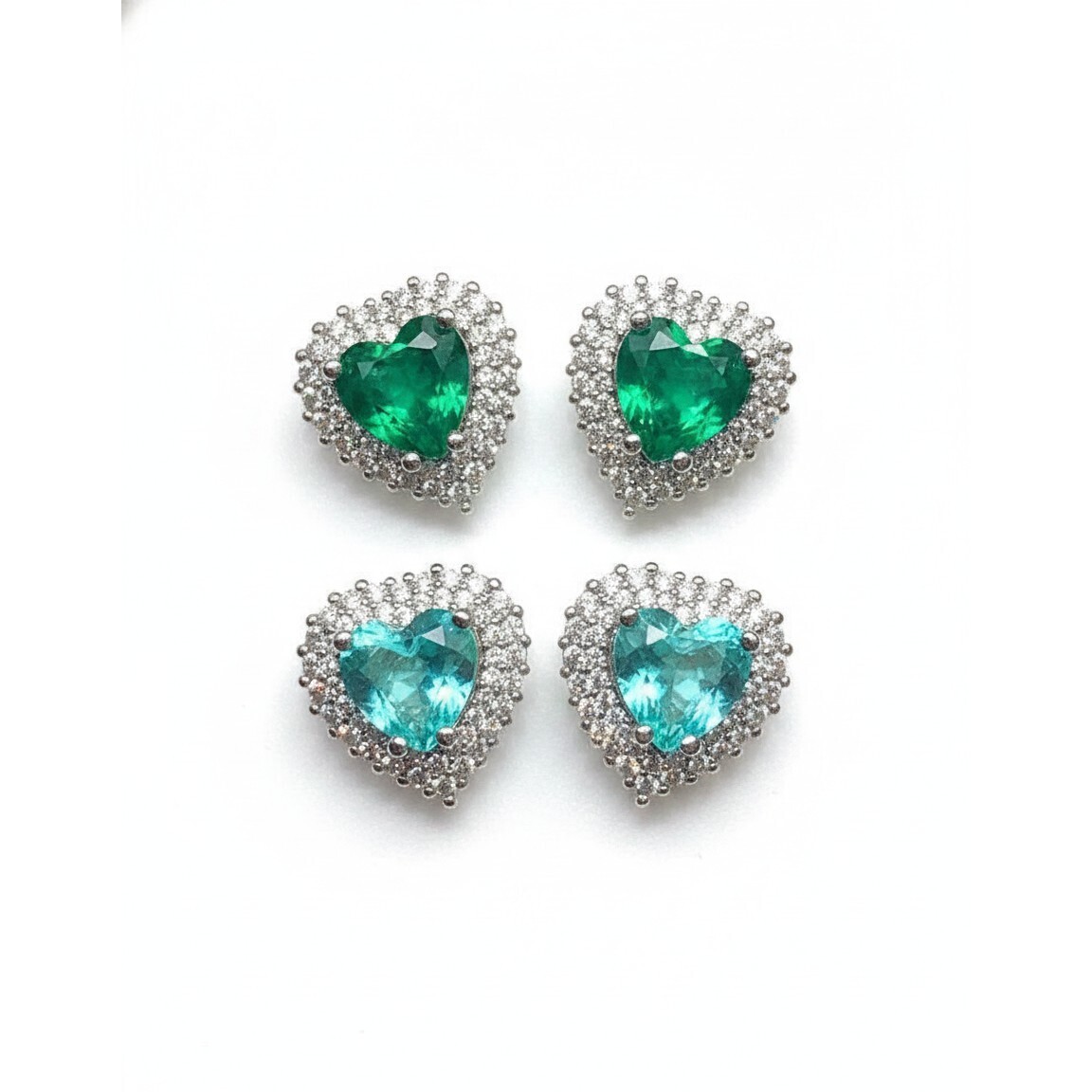 Y020綠色耳釘(A31)