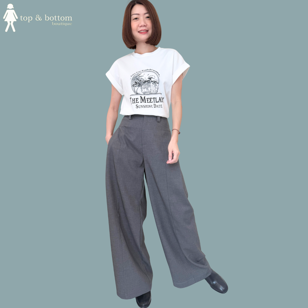 SOLID HIGH WAISTED HAREM PANT