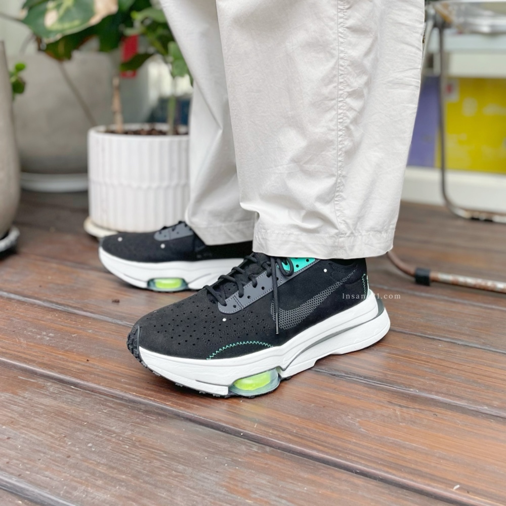 NIKE AIR ZOOM TYPE N.354 黑綠 橘黃氣墊 舒適 休閒 CJ2033-010
