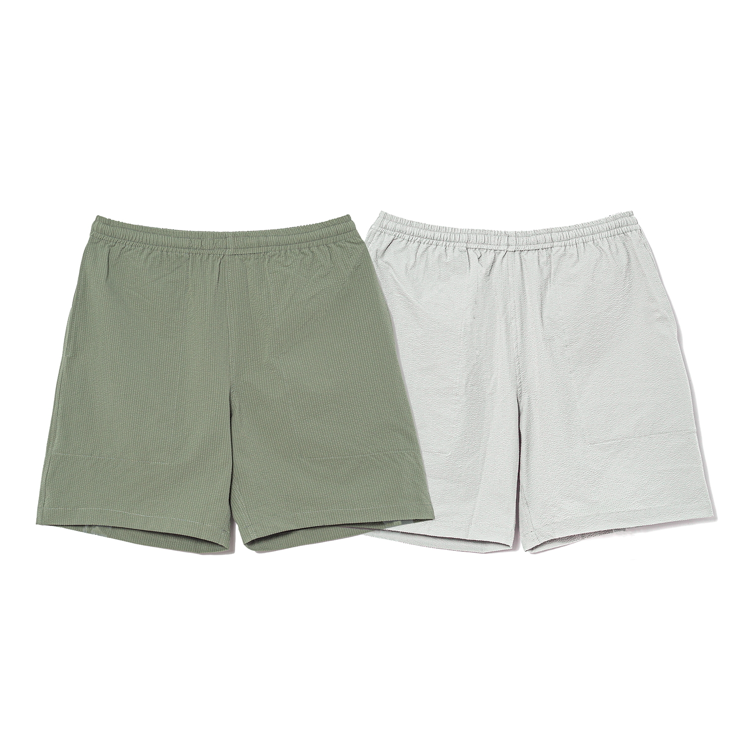 Shadow Bubbles Stripe Shorts / 泡泡紗直紋短褲