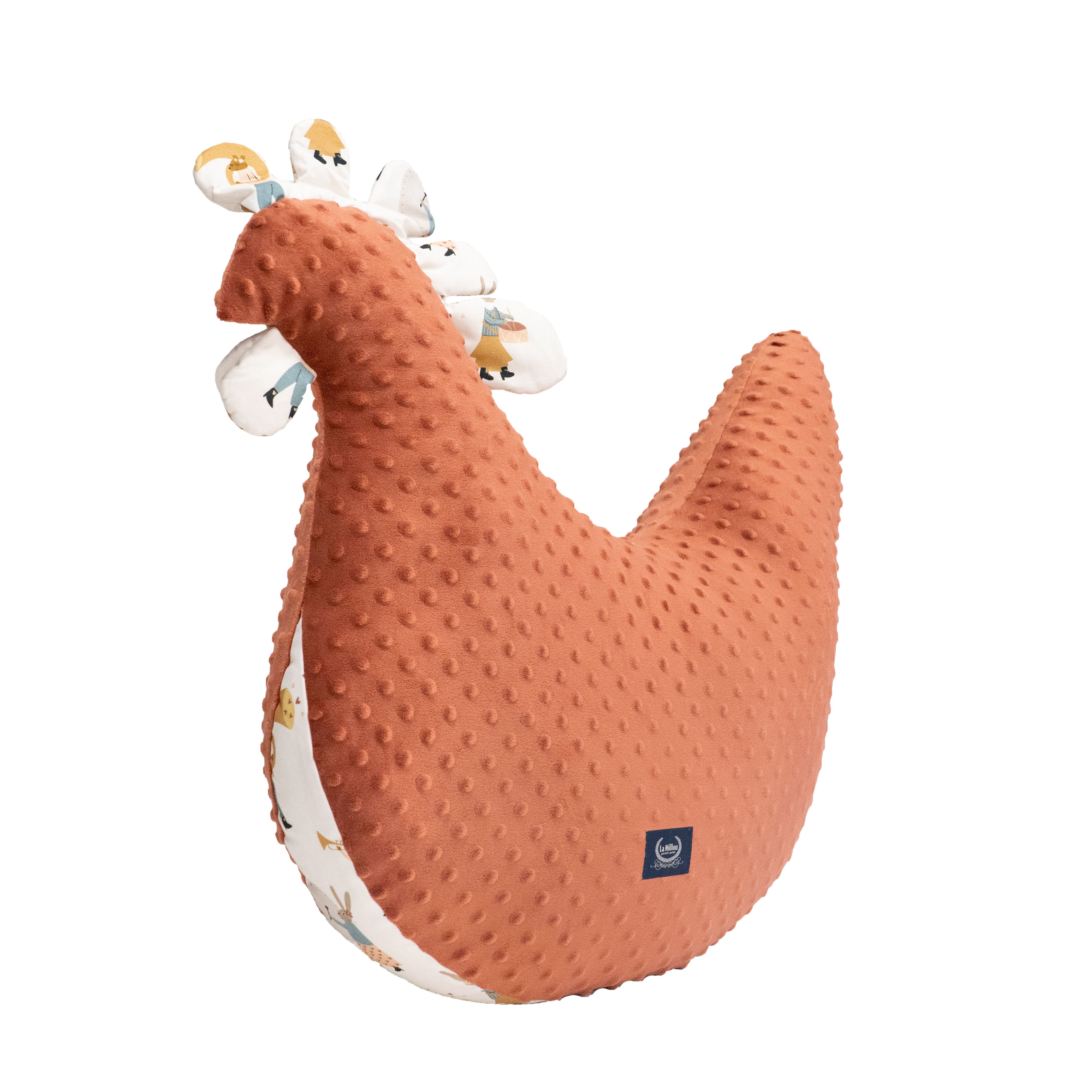 La Millou波蘭 黛安奶奶的雞加大｜豆豆哺乳枕｜奶油紅絲絨