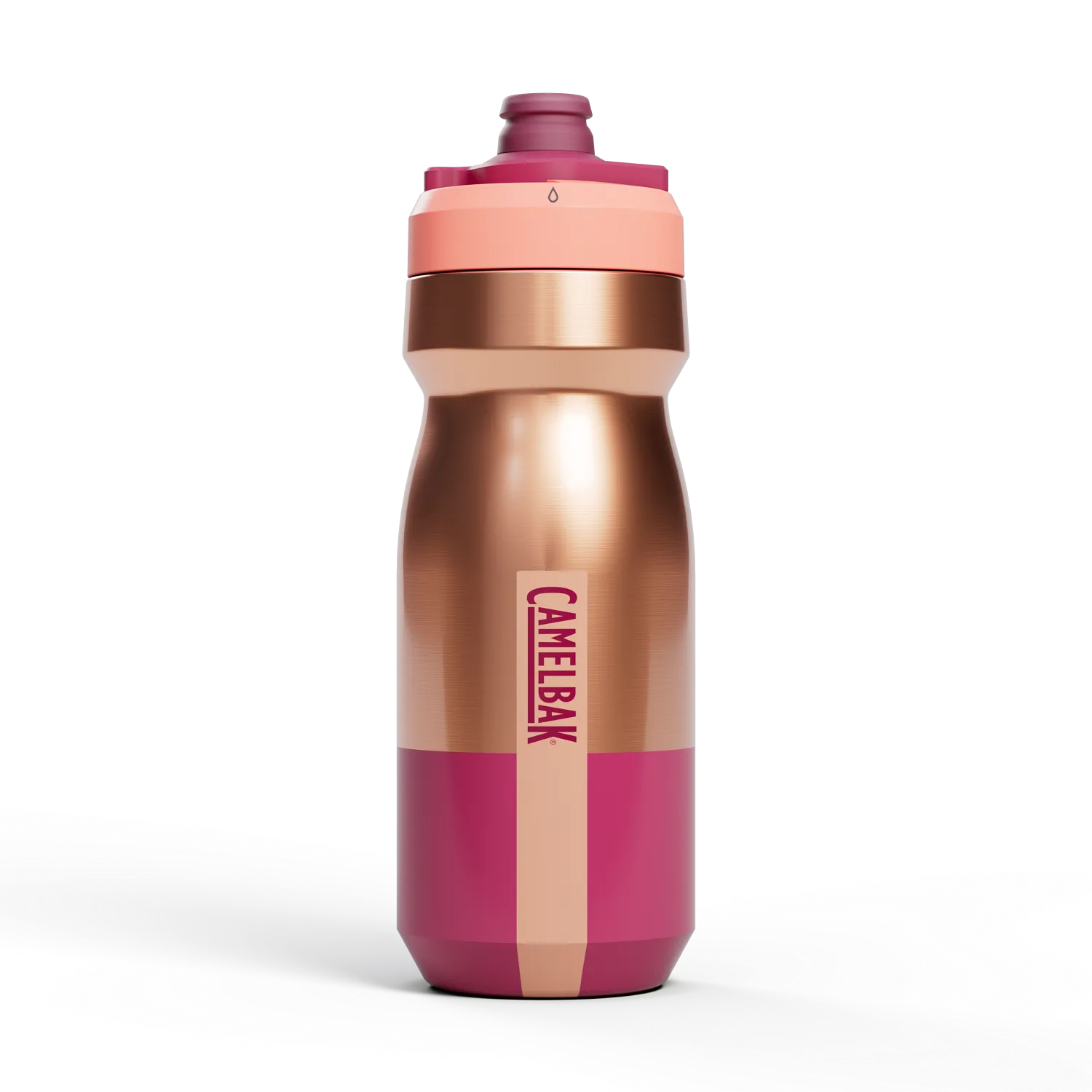 【CamelBak】530ml Podium 競速真空保冰單車水瓶-競速粉