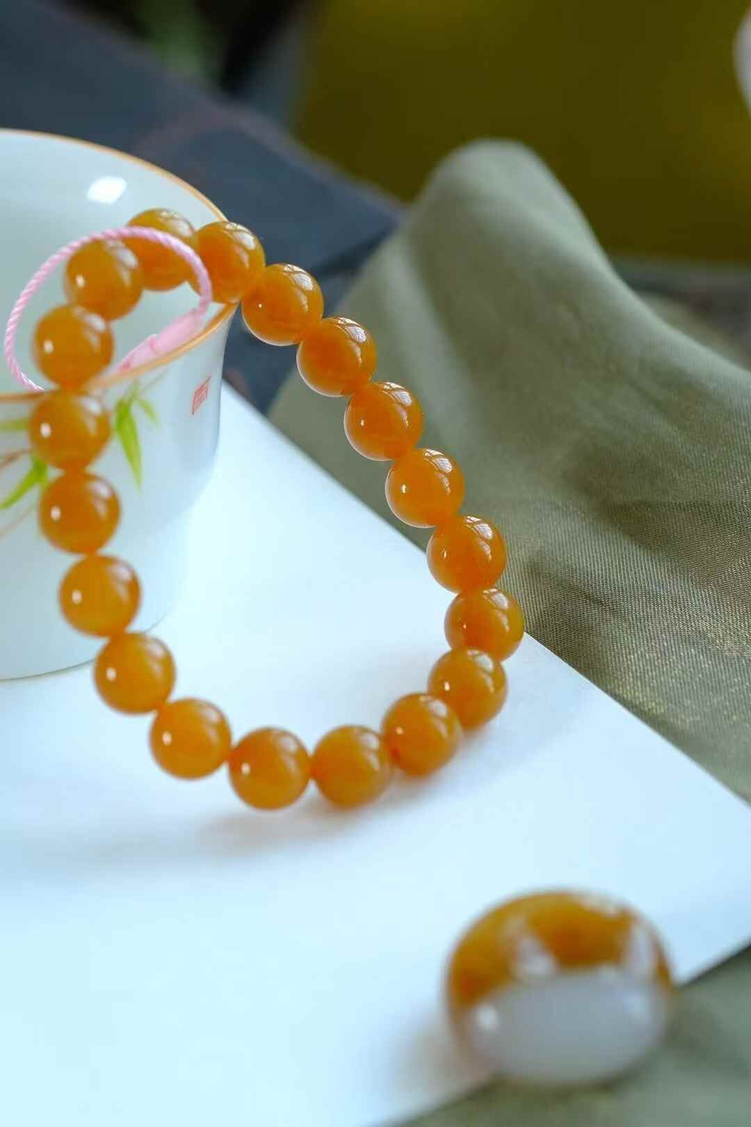 417725 和田玉手鏈·平安扣 (25.2mm直徑)