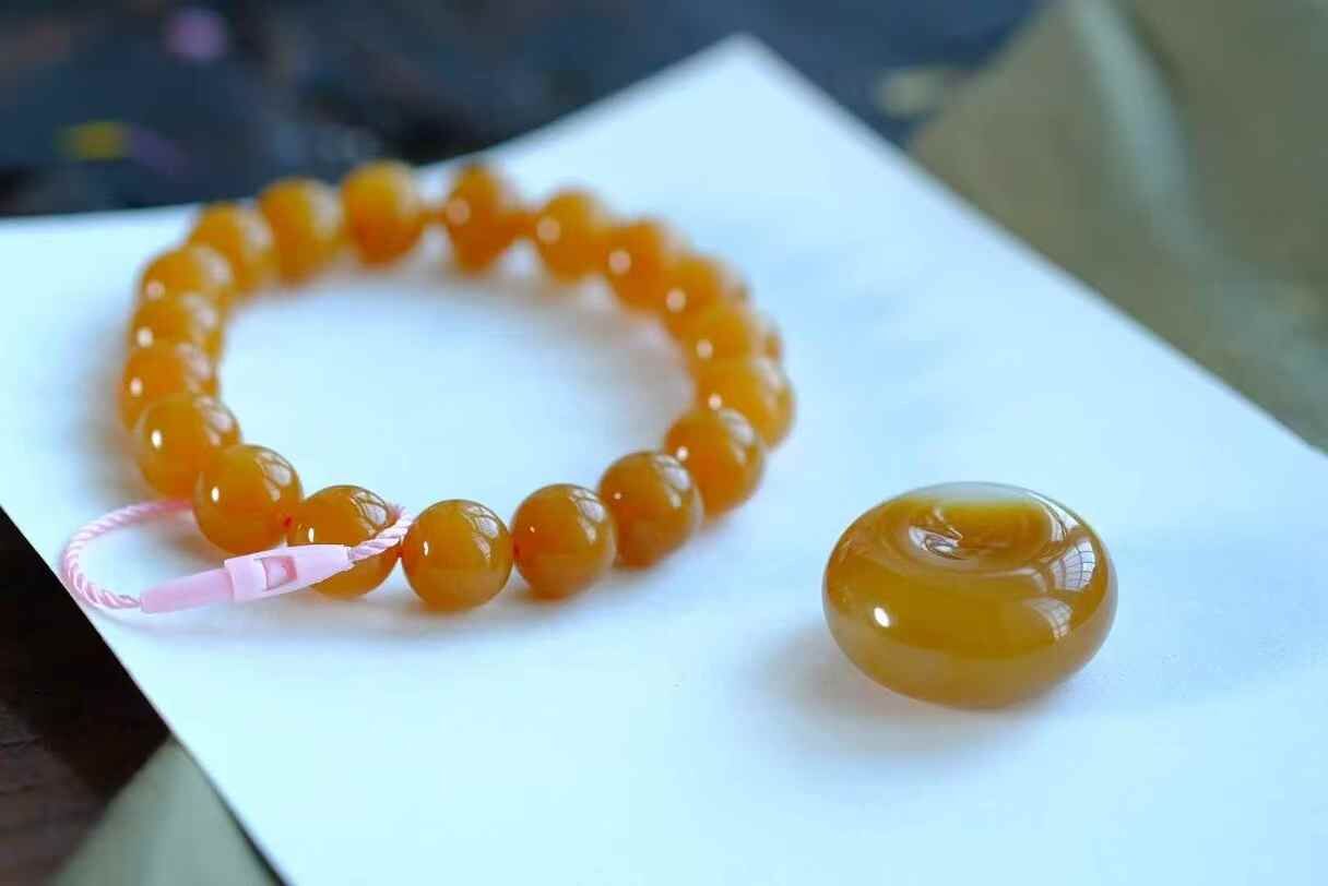 和田玉手鏈·平安扣 (25.2mm直徑),天然和田玉軟玉