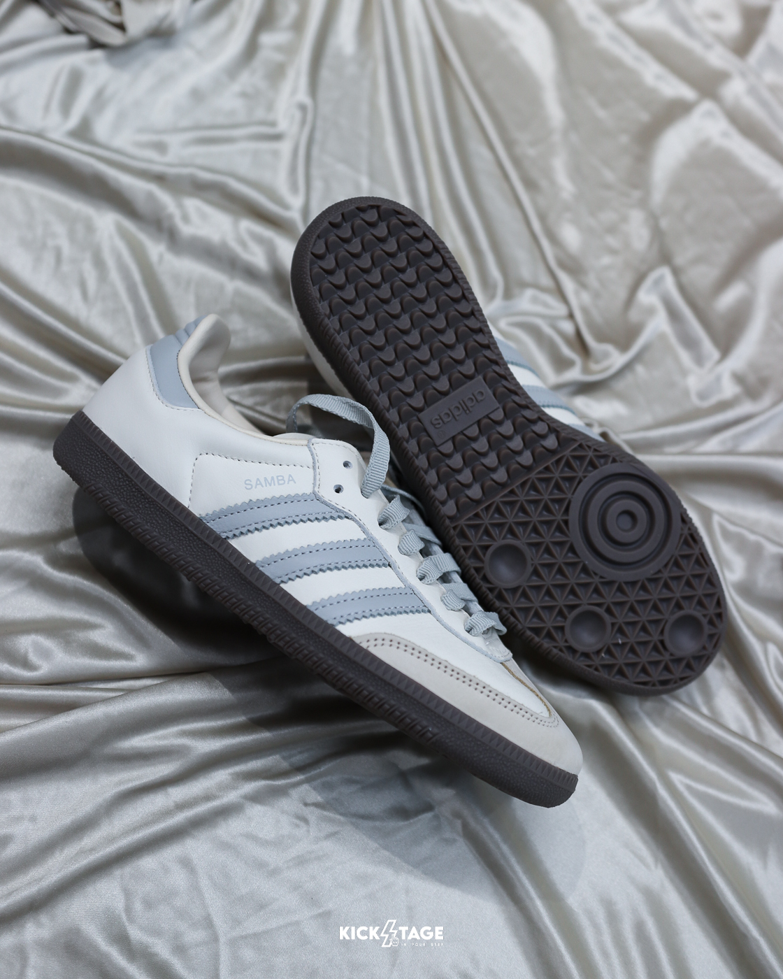 （連線代購商品）女鞋 ADIDAS ORIGINALS SAMBA OG 'CREAM GREY' 奶油灰 低筒 休閒鞋【JH7299】