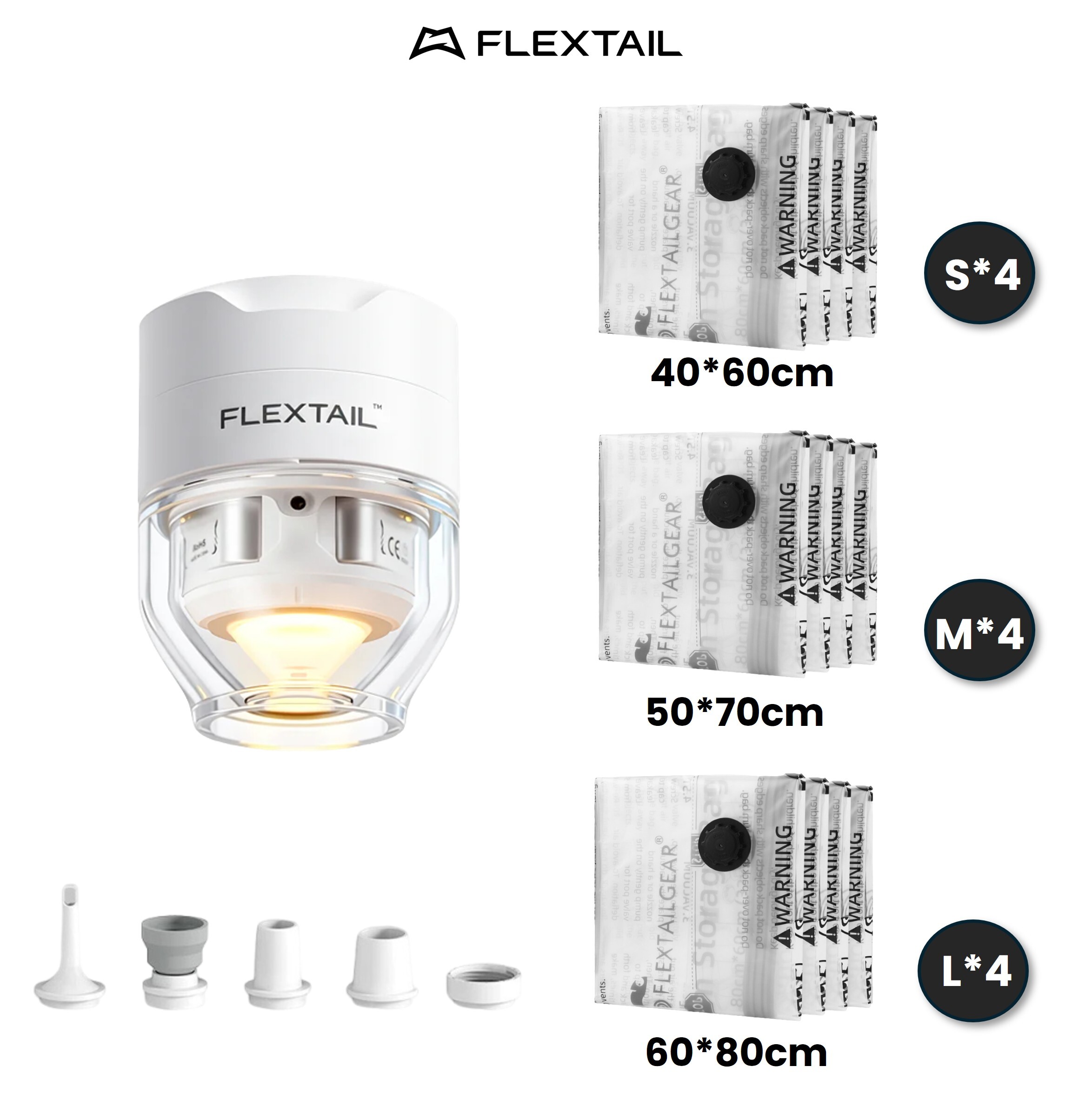 FLEXTAIL TINY PUMP 3X+真空袋12件套組