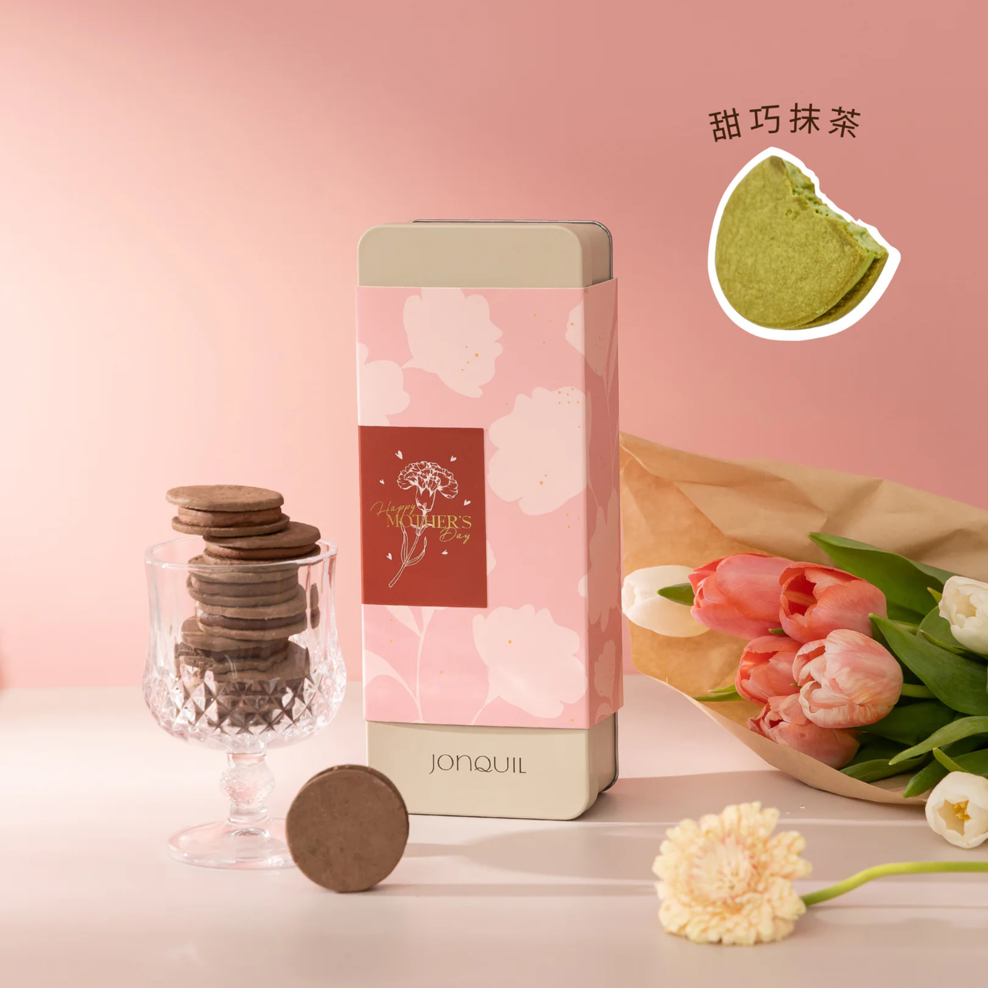 【 5/1收單 】Jonquil X 辻利茶舗TSUJIRI 甜巧抹茶小圓餅(奶素)10片組