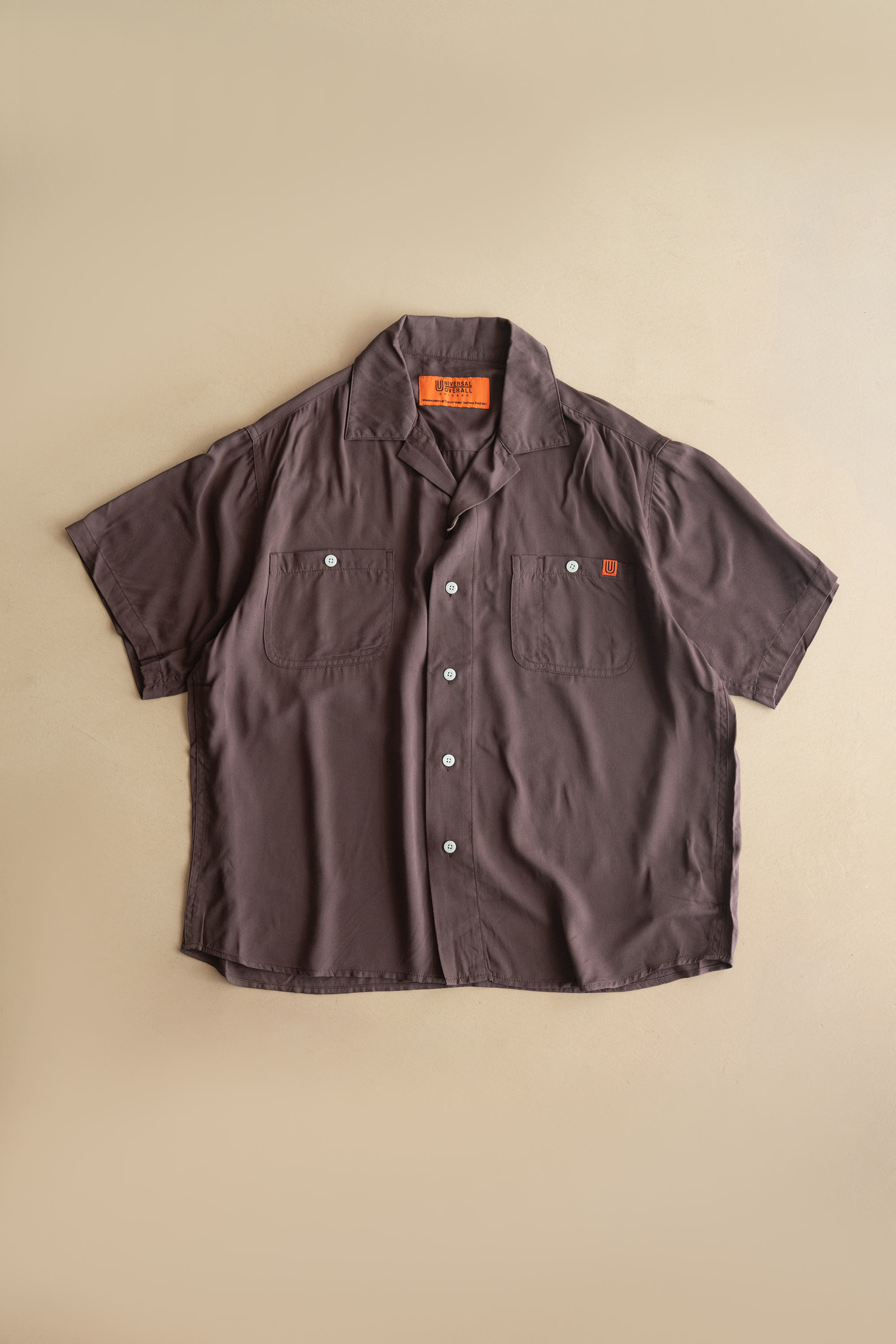 UNIVERSAL OVERALL OPEN COLLART S/S SHIRT