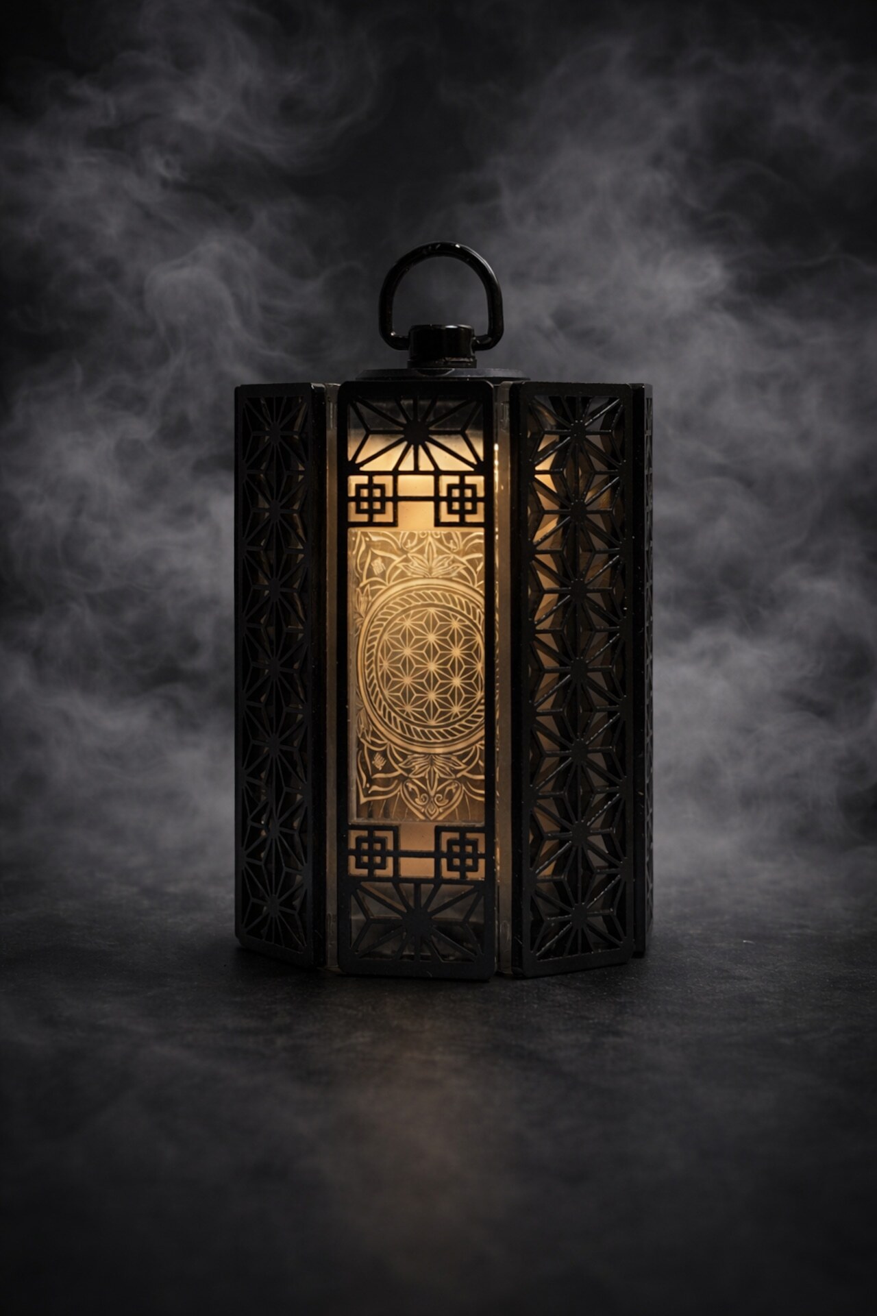 Asagaraworks - 38燈八角燈罩 | 壓克力 | 霧面黑