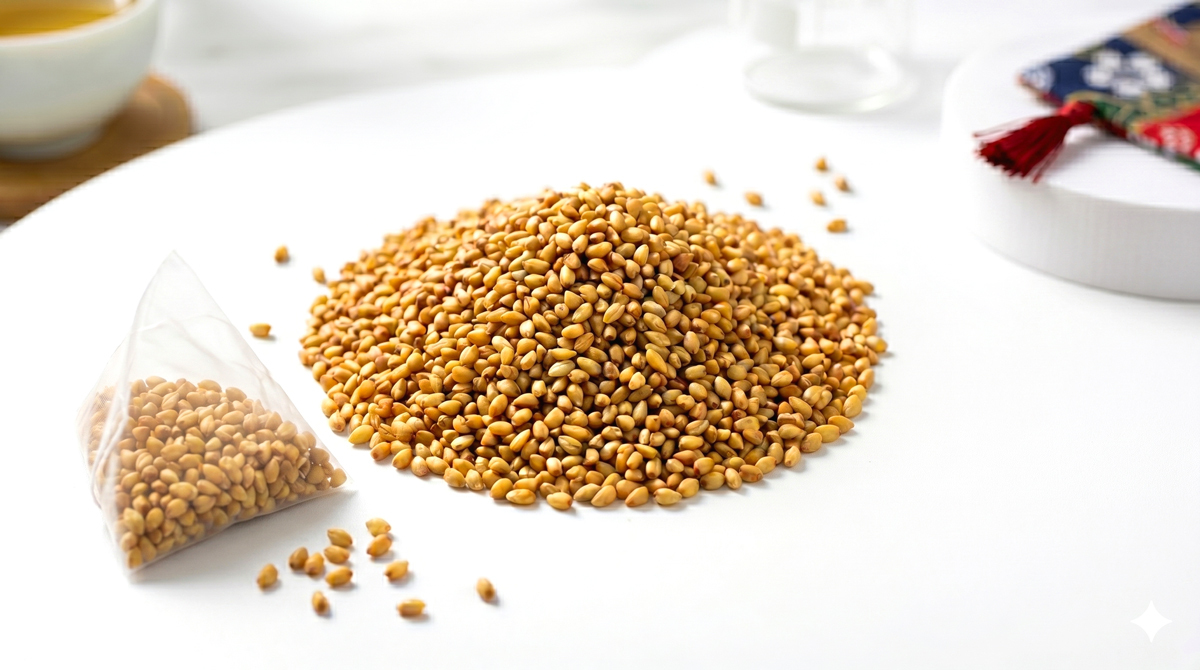 黃金蕎麥與三角立體茶包質感呈現