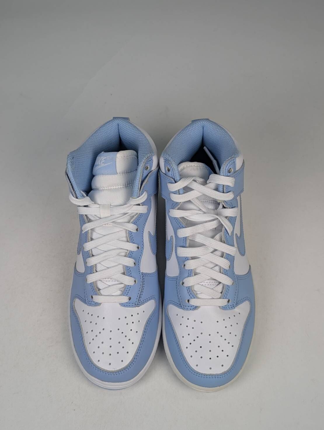 微瑕疵-左腳中底、鞋底泛黃DD1869-107/6.5 Nike Dunk High WMNS '' Aluminum '' 北卡藍 天藍 女款 男女段