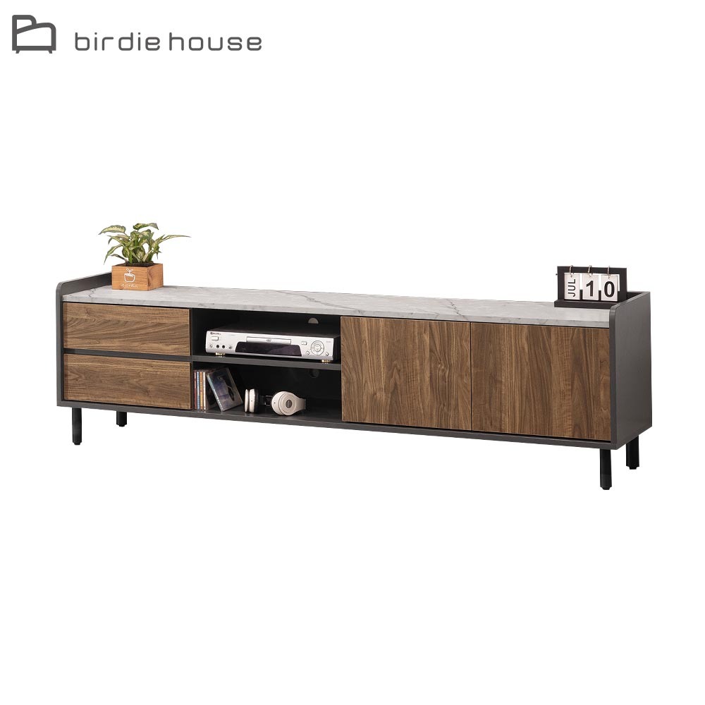 柏蒂家居-摩爾6尺中開放二門二抽電視櫃/長櫃/視聽櫃