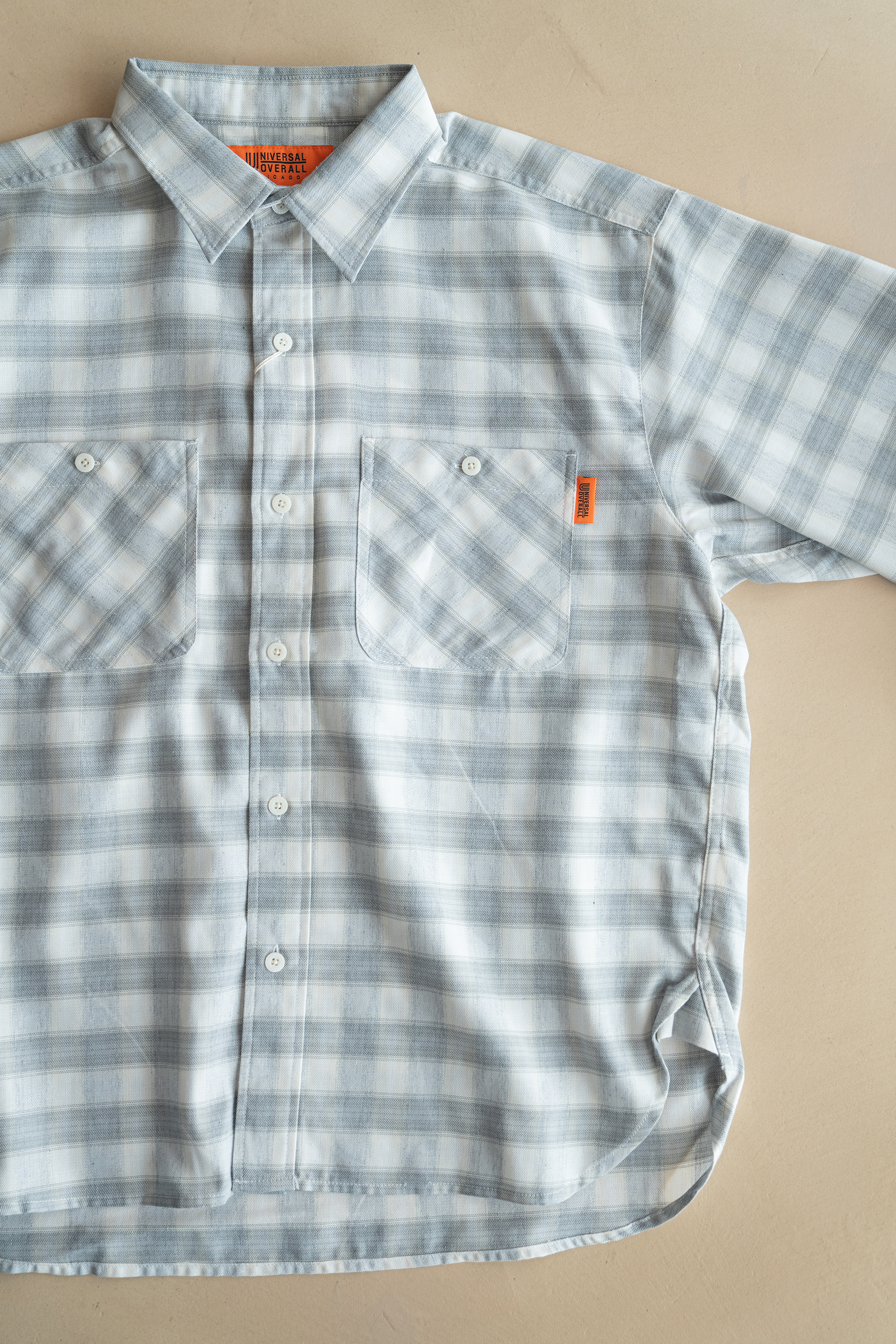 UNIVERSAL OVERALL OMBRE CHECK LS SHIRT (2COL)