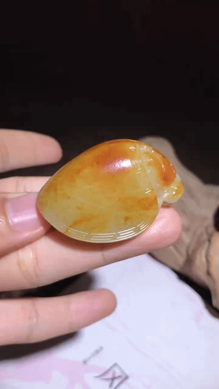 41771 和田玉籽料龍龜