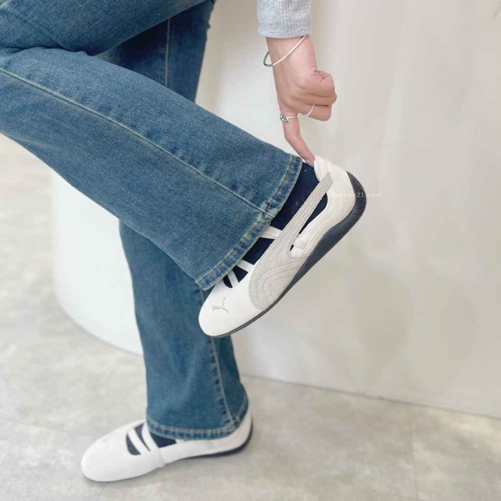 PUMA SPEEDCAT BALLET 米白 黑底 芭蕾舞鞋 休閒鞋 女鞋 401287-08