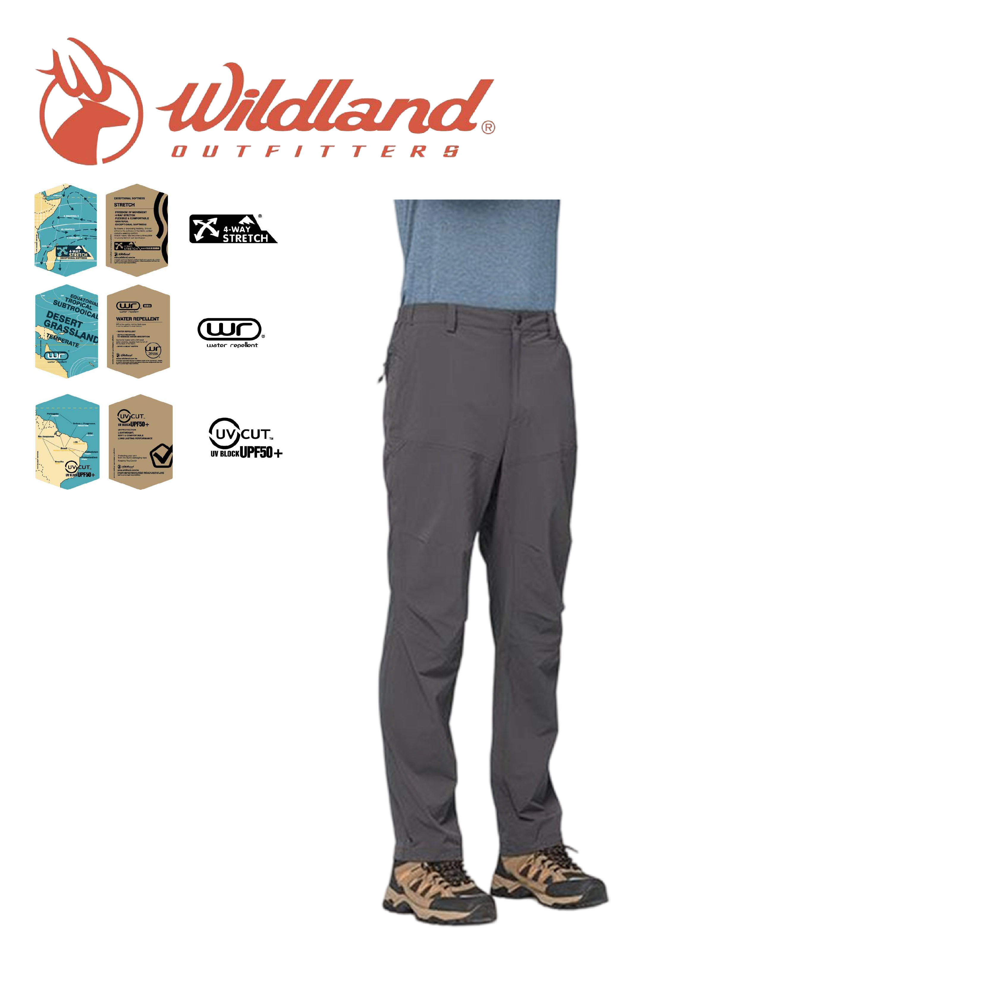 Wildland 荒野 N66四彈Dobby寬直筒褲 男款 (2色) 21WB51320