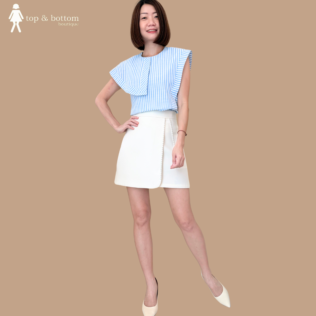 PEARL DETAILED SHORT SKIRT