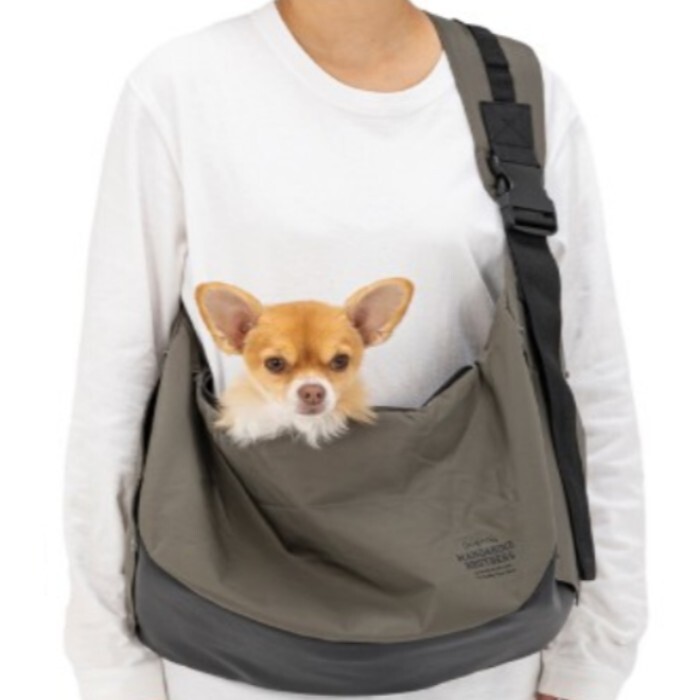 日本Mandarine Brothers SLEEVE SHOULDER BAG - 卡其色