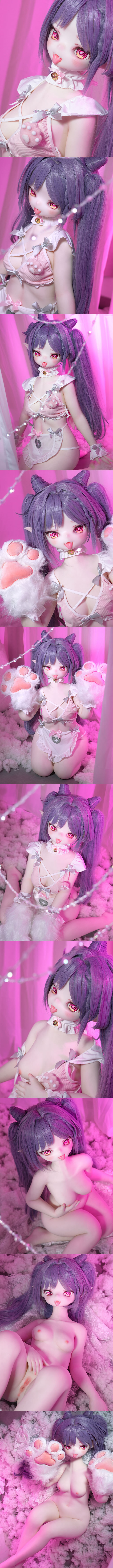 魔物姬娃娃 138cm 小胸 可晴 矽膠頭+TPE身體 mwgirl acg cartoon anime silicone sex doll
