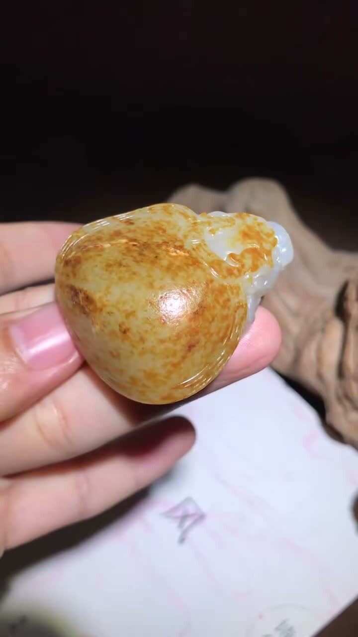 417728 和田玉籽料龍龜