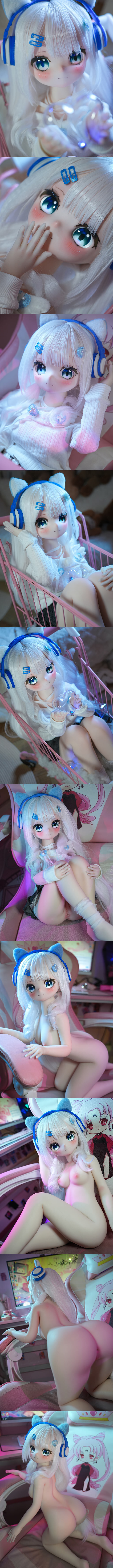 魔物姬娃娃 85cm 小胸 天使萌 搪膠頭+矽膠身體 mwgirl acg cartoon anime silicone sex doll