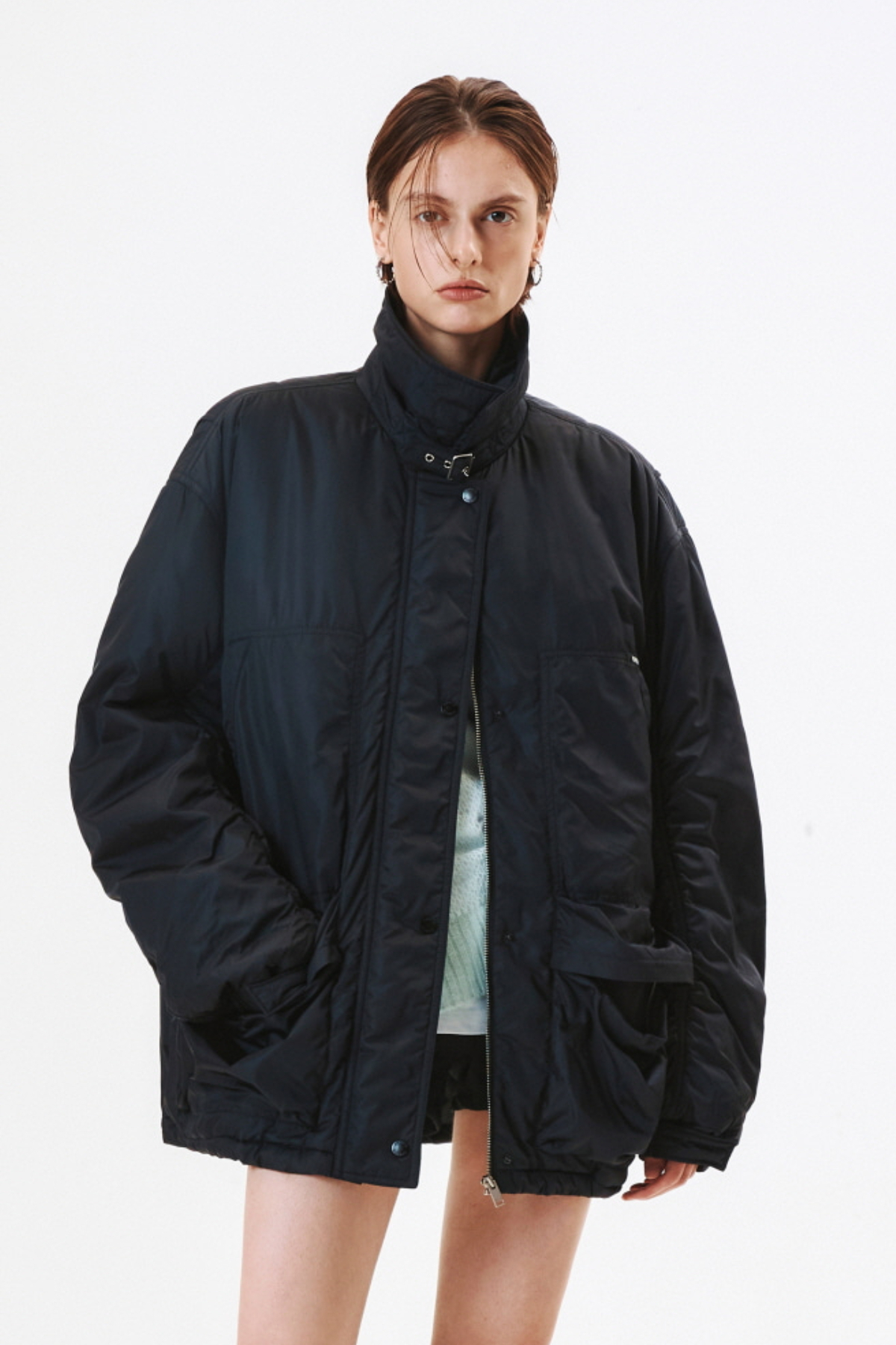 KIMMATIN尼龍鋪棉工裝夾克 黑色