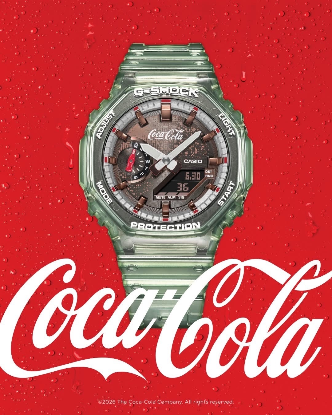 CASIO 卡西歐 x Coca Cola G-SHOCK 可口可樂140周年聯名款 手錶