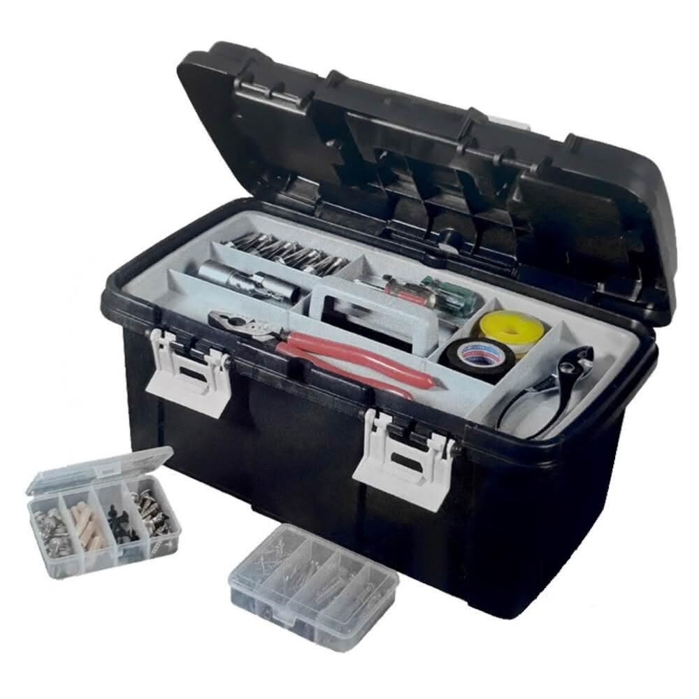 酷爾雙開式工具箱 台灣製｜雙層耐重工具箱 分隔收納工具箱 零件工具盒 手提五金工具箱【輕鬆購五金百貨】