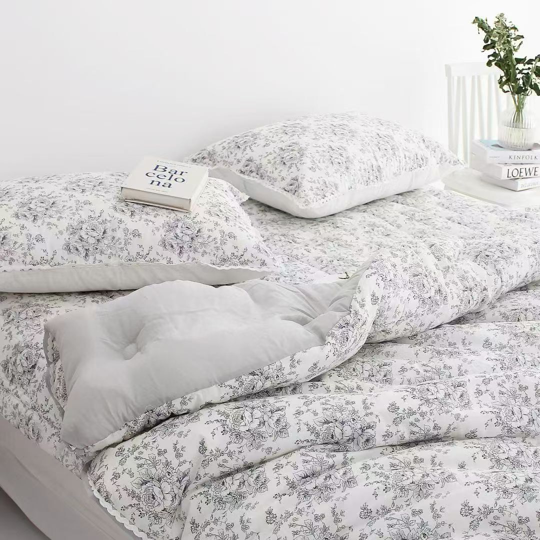 KQ6005 薔薇晨景 *四季被* (高密度棉+莫代爾)