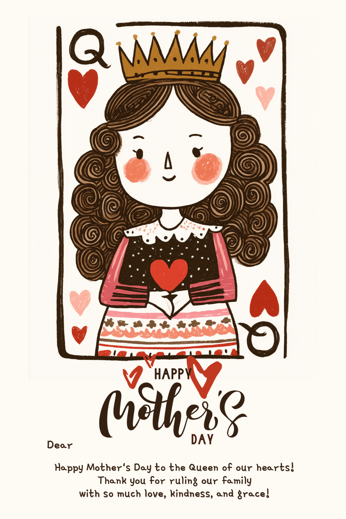 My Queen Mother’s Day Card (Add-On Only)